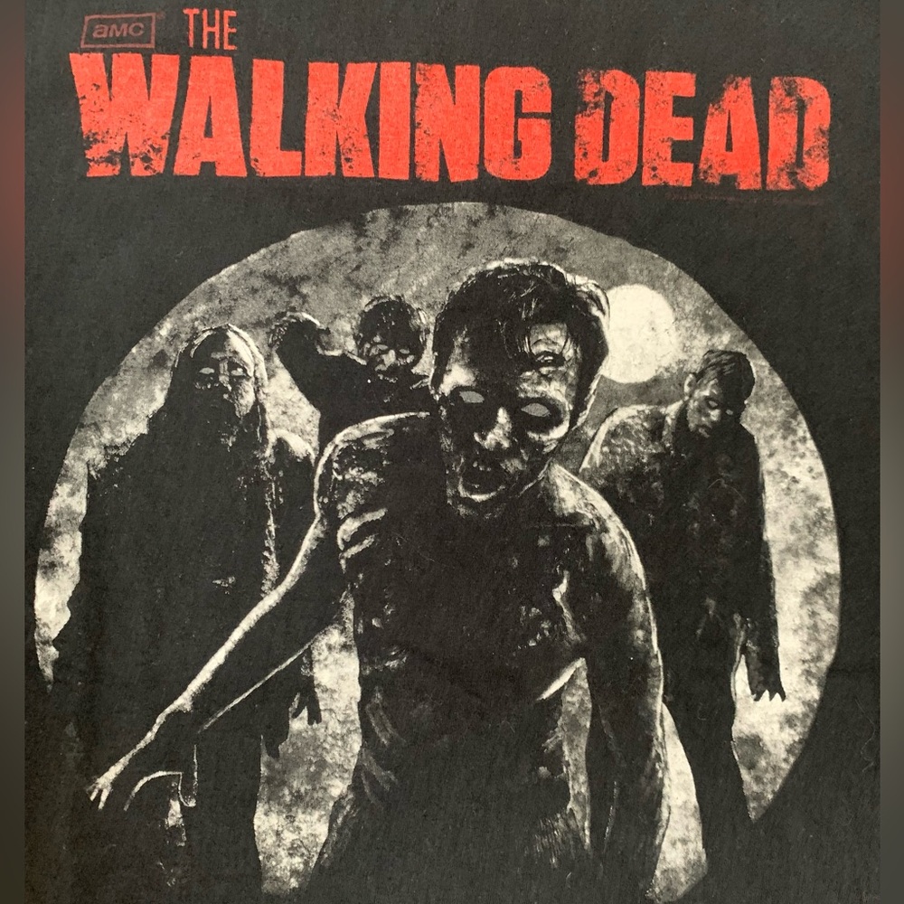 The Walking Dead AMC Official Promo Zombie Horror TV Show Merch T-Shirt